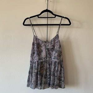 Textured sleeveless top